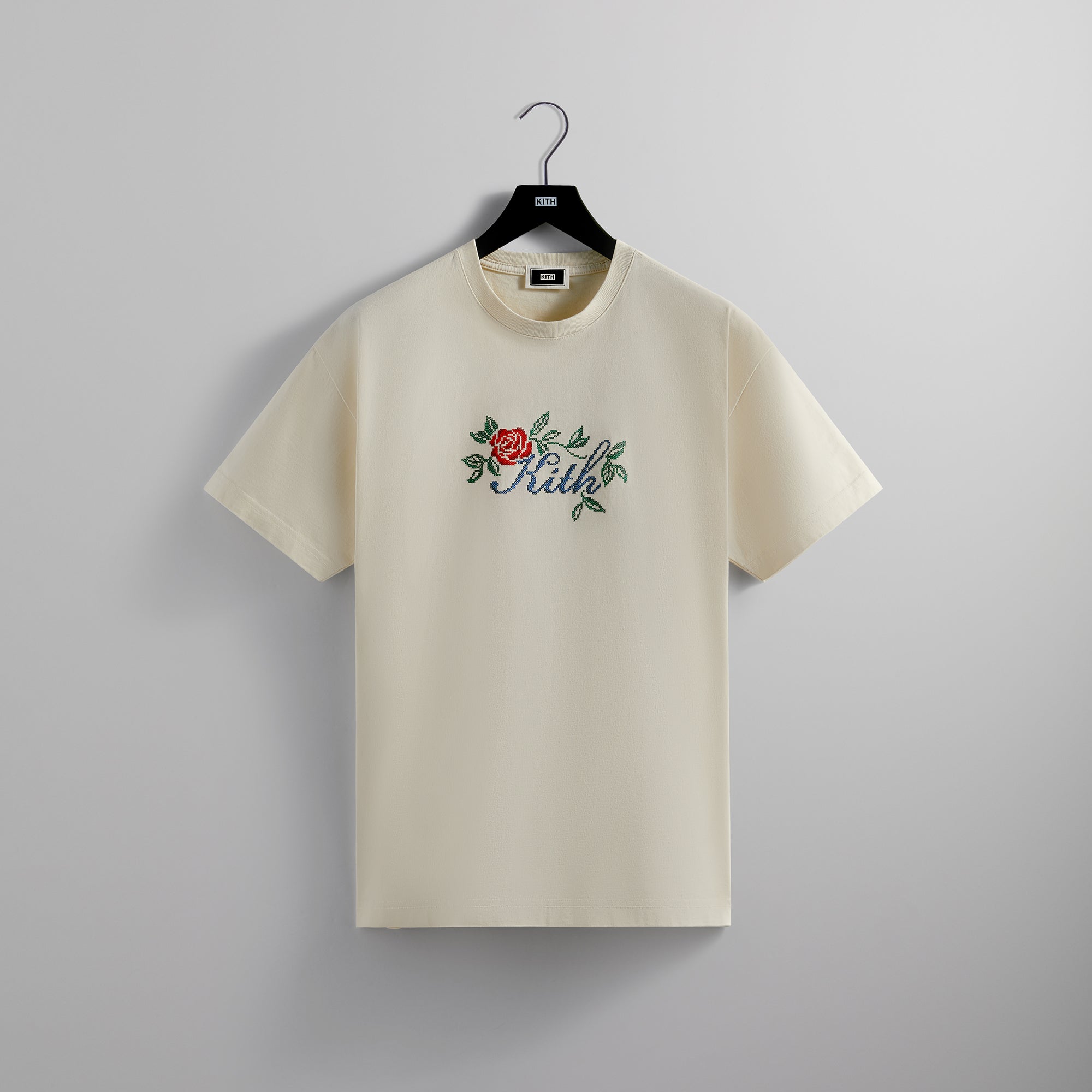 Kith Script Needlepoint Tee - Sandrift