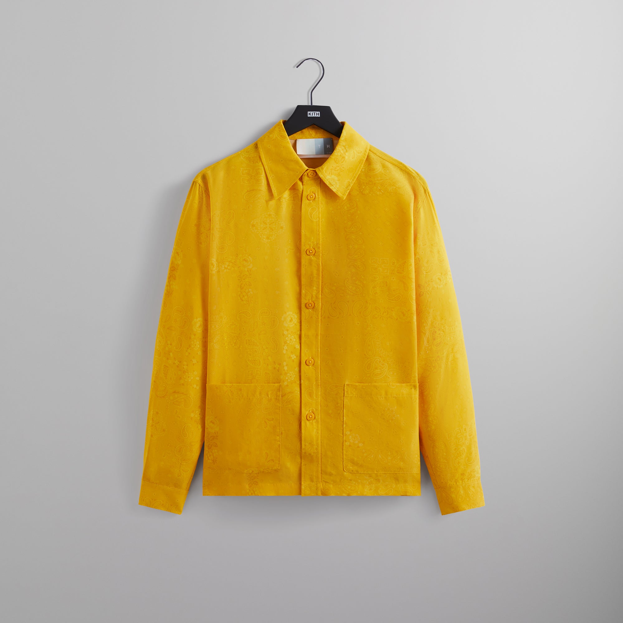 Kith Cupro Linen L/S Boxy Collared Overshirt - Opulence