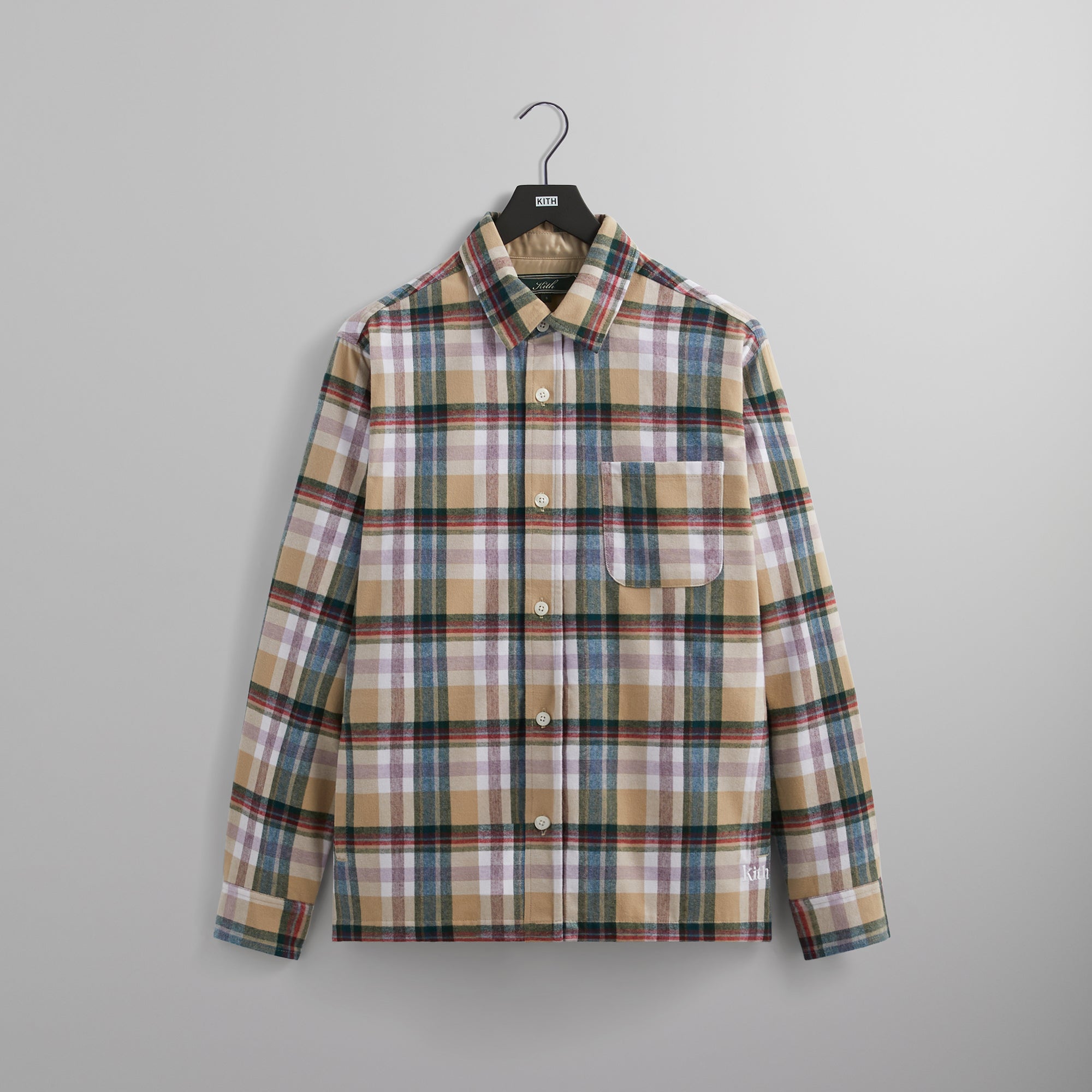 Kith Brushed Flannel Ginza Shirt - Canvas