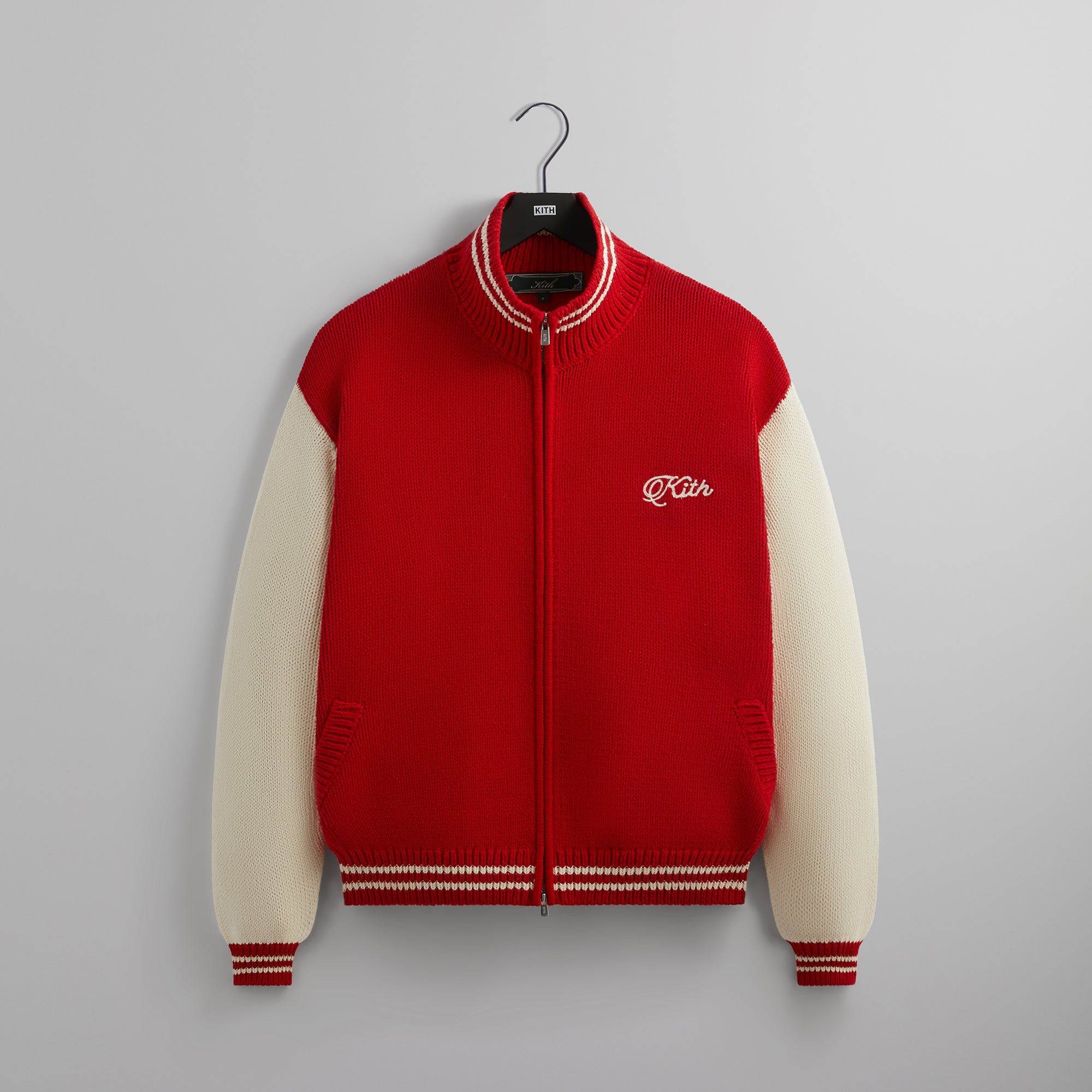 Kith Wyona Full Zip Varsity Sweater - Fame