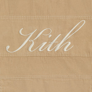 Kith Washed Corduroy Caden Hoodie - Canvas