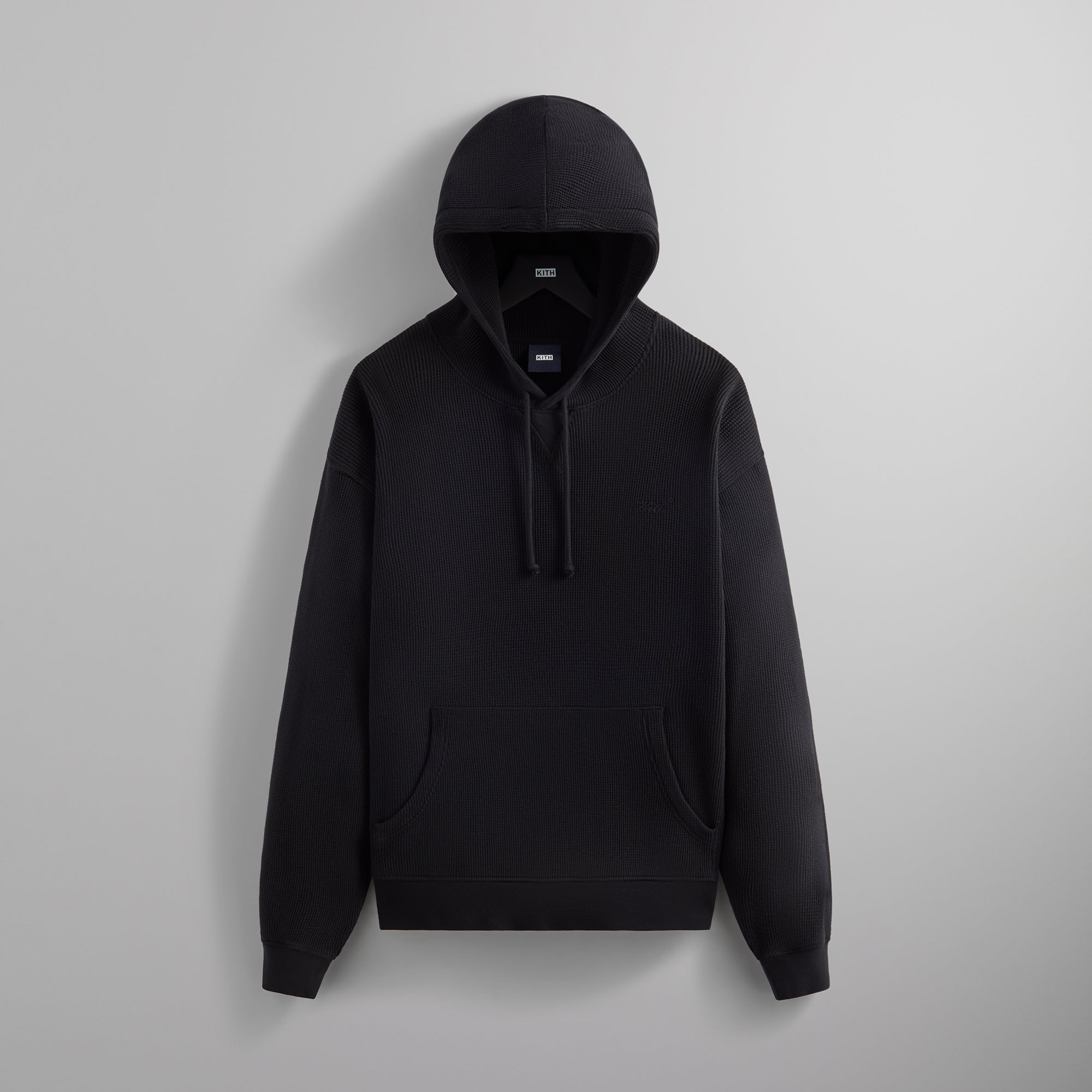 Kith Waffle Edson Hoodie - Black