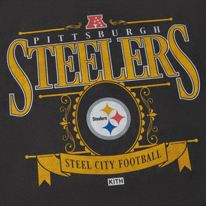 JUST DON Pittsburgh Steelers Script Logo - White / Black – Kith