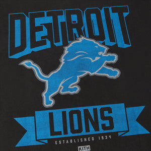 Kith for the NFL: Lions Vintage Tee - Black