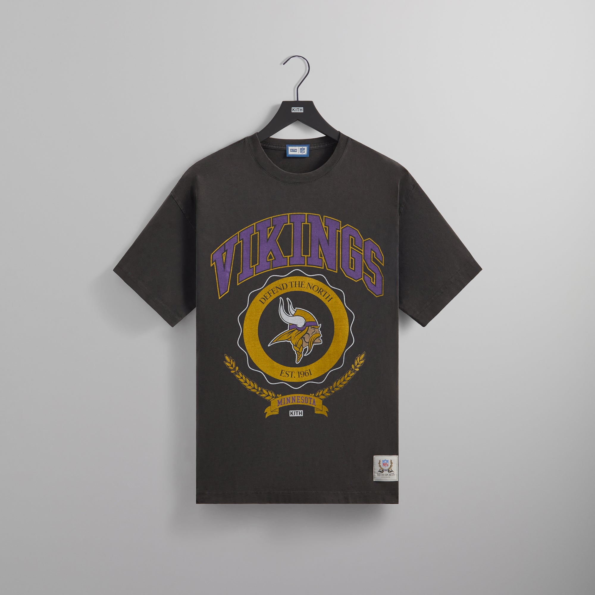 Kith for the NFL: Vikings Vintage Tee - Black