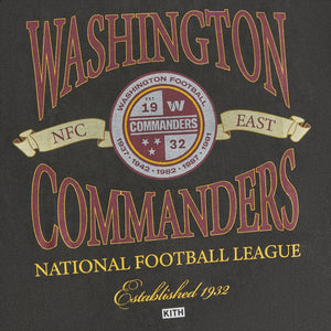 Kith for the NFL: Commanders Vintage Tee - Black