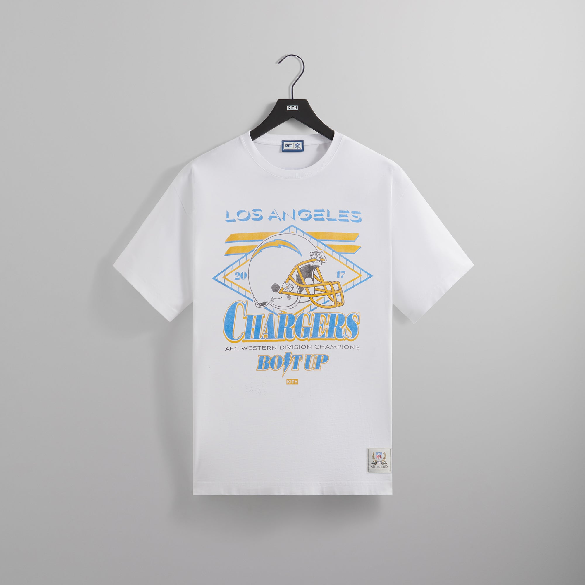 White chargers outlet shirt