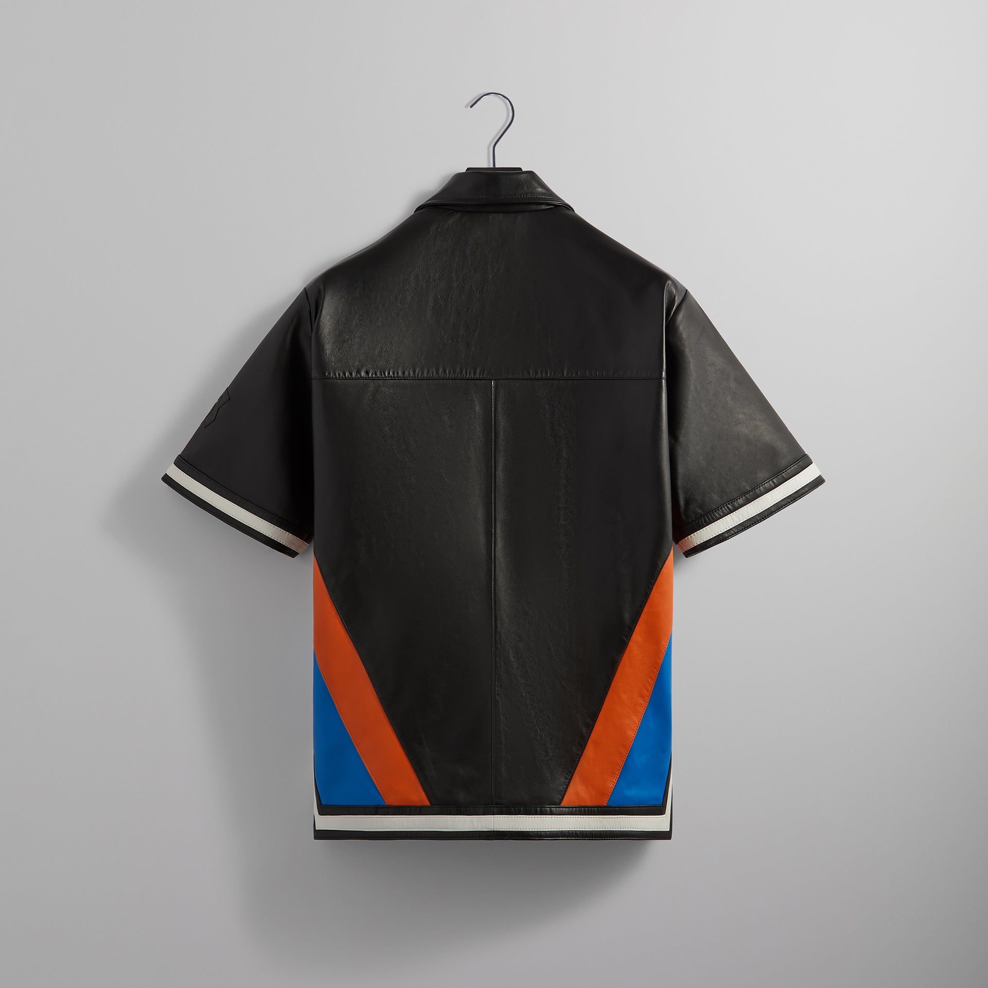 Kith for the New York Knicks Leather Woodpoint Shirt - Black