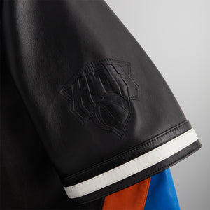 Kith for the New York Knicks Leather Woodpoint Shirt - Black