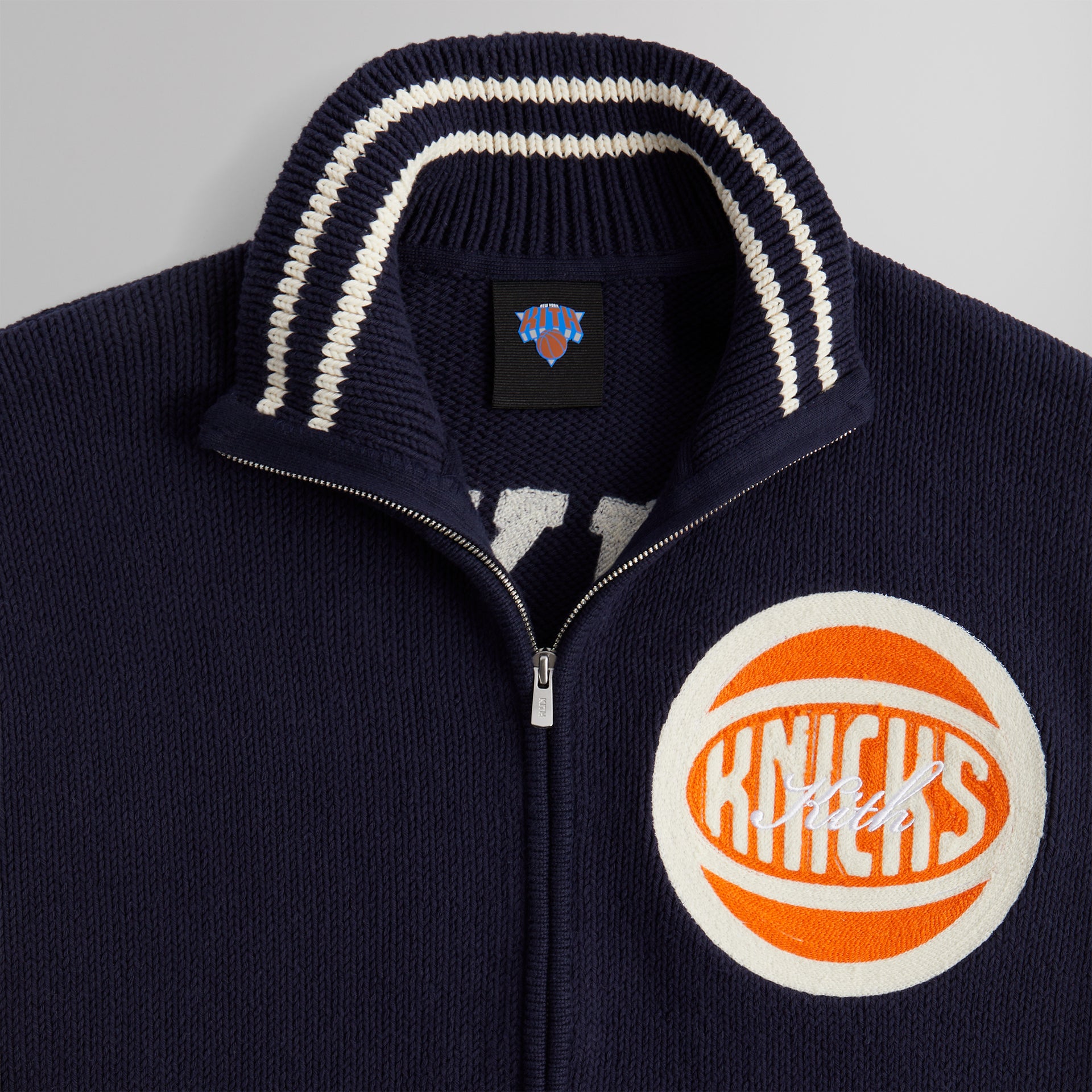 Kith for the New York Knicks Full Zip Sweater - Nocturnal