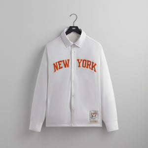 Kith for the New York Knicks Skyline L/S Vintage Tee - White