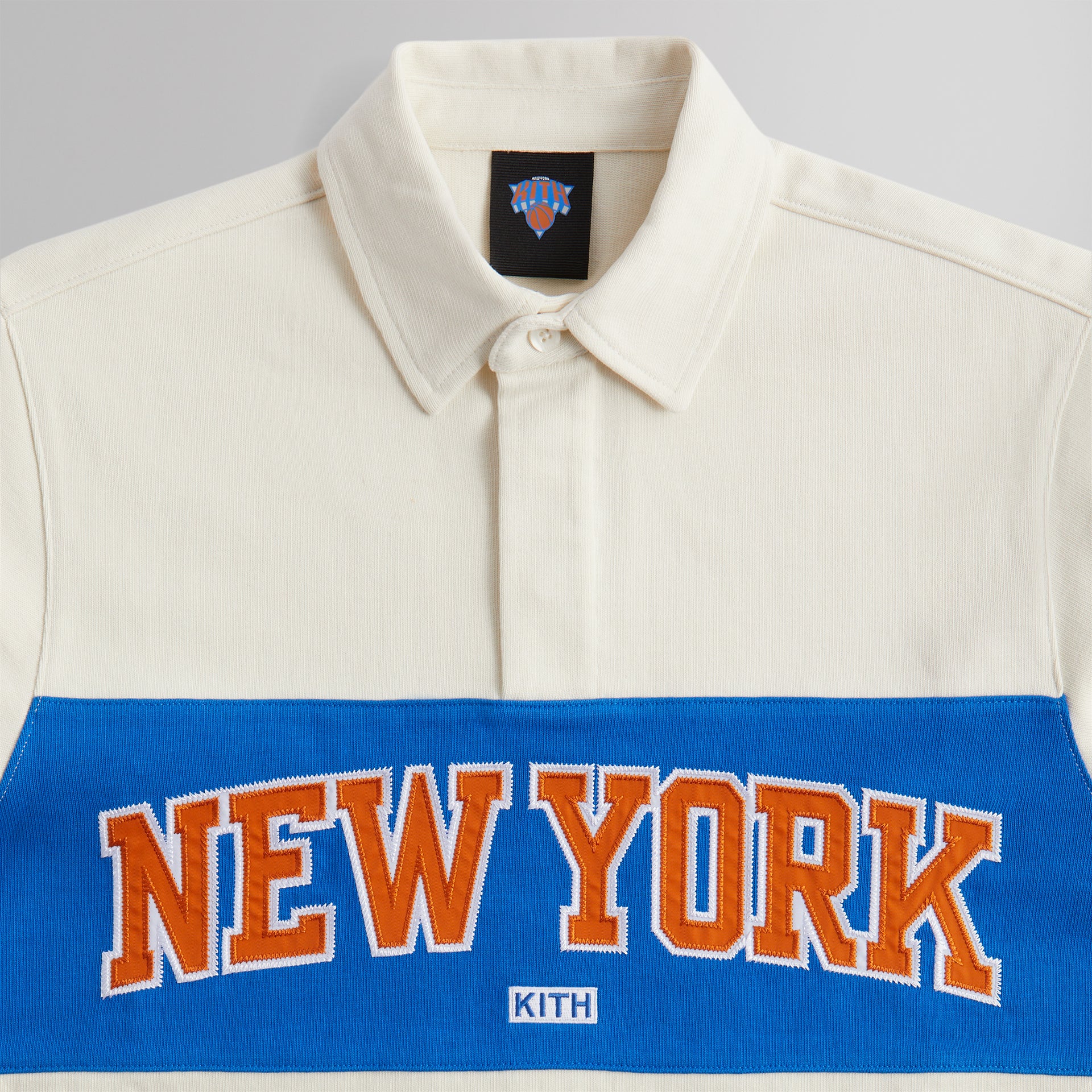 Kith for the New York Knicks Long Sleeve Rugby Shirt - Silk