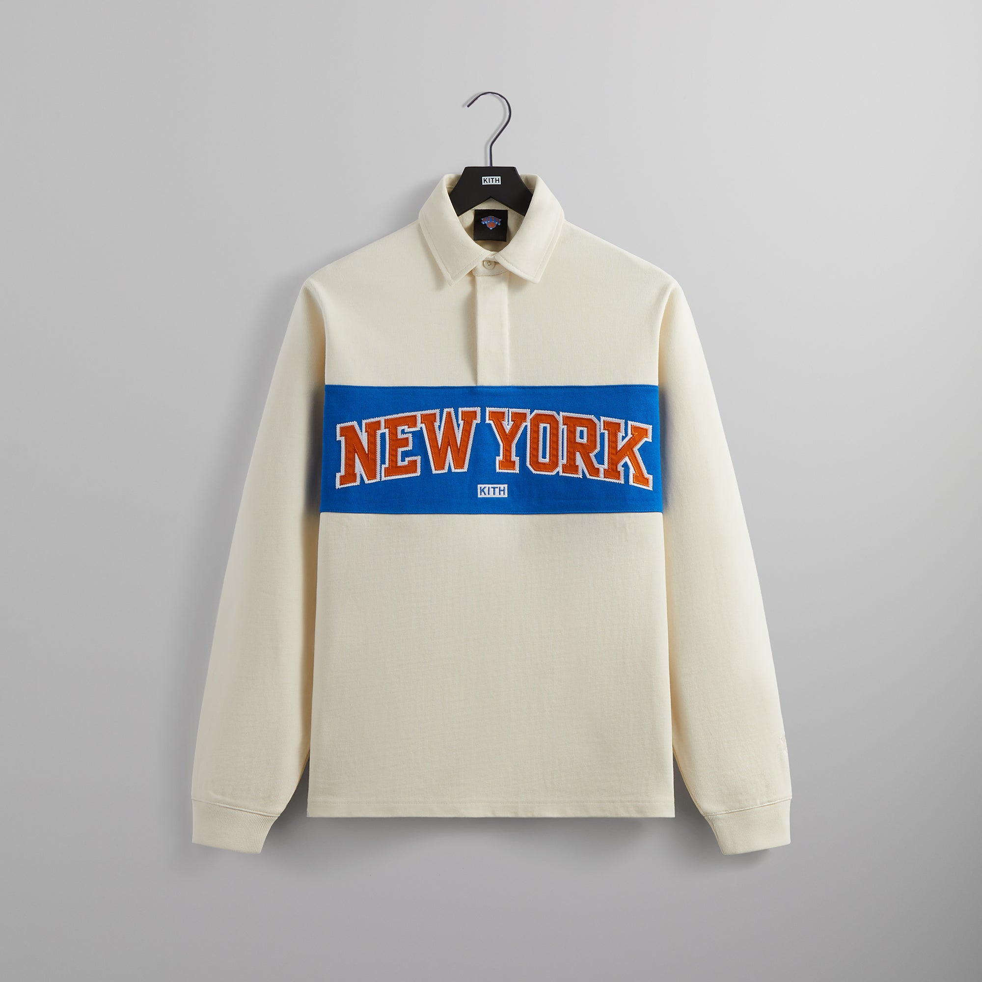 Kith for the New York Knicks Long Sleeve Rugby Shirt - Silk