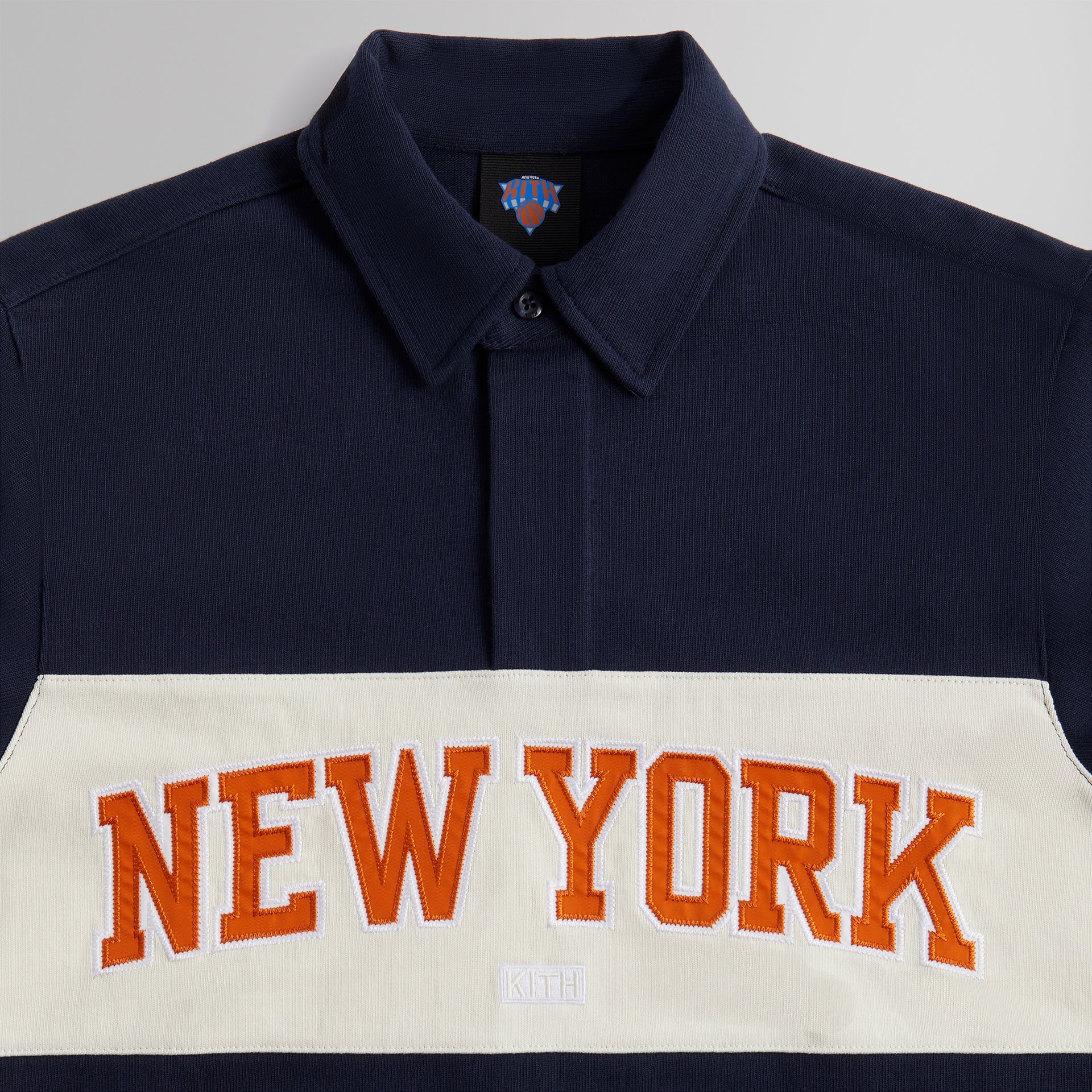 Kith for the New York Knicks Long Sleeve Rugby Shirt - Nocturnal