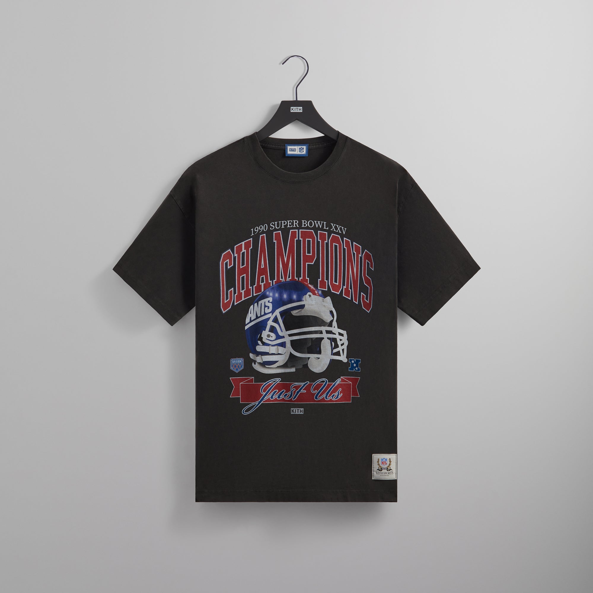 Kith for the NFL: Giants Superbowl Vintage Tee - Black