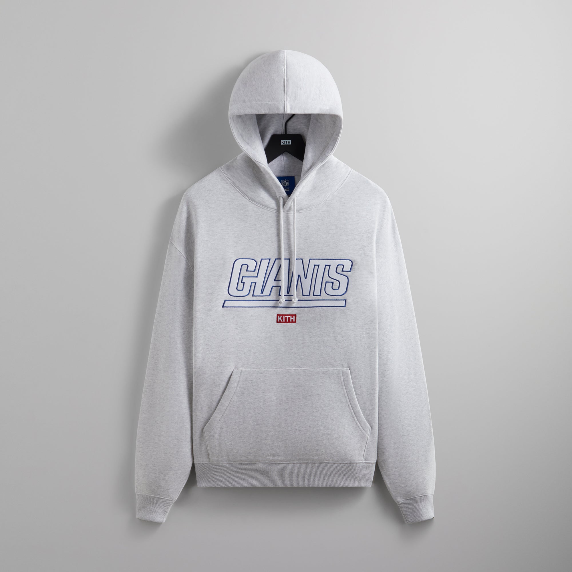 Kith for the NFL: Giants Laurel Hoodie - Light Heather Grey