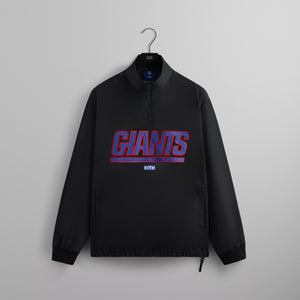 Kith for the NFL: Giants Nylon Quarter Zip Mock Neck - Black