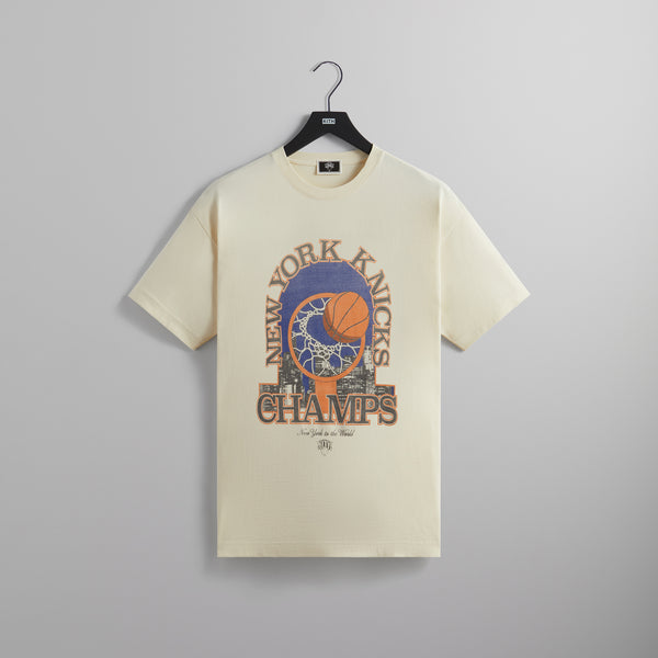 Kith for the New York Knicks Champions Vintage Tee - Sandrift