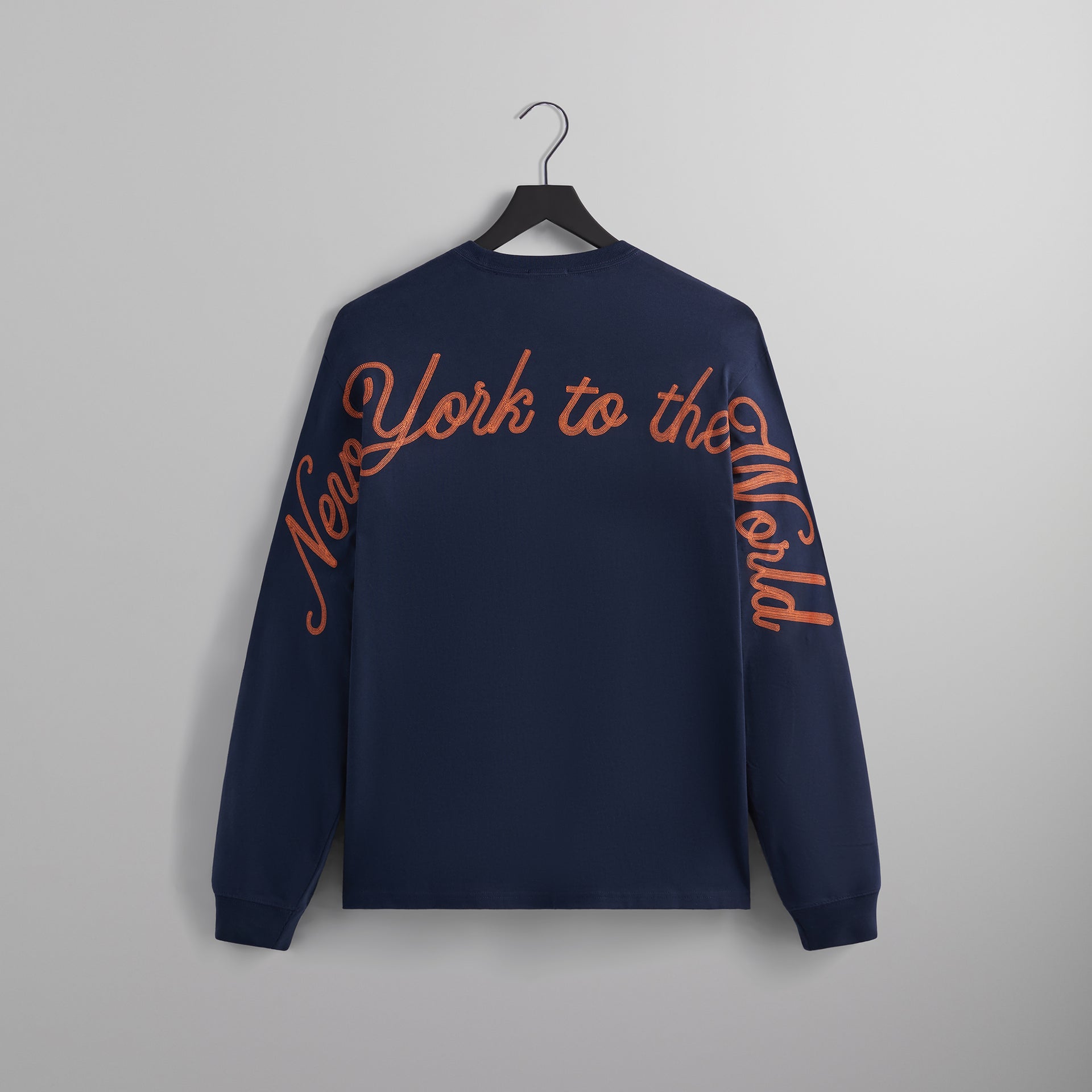 Kith for the New York Knicks NY to the World Ramble L/S Tee - Nocturnal