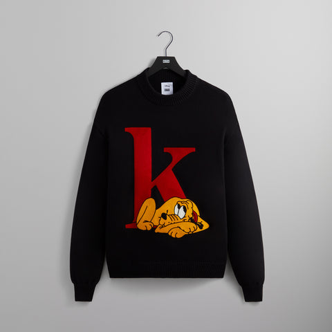 Disney | Kith for Mickey & Friends Pluto K Crewneck Sweater - Black