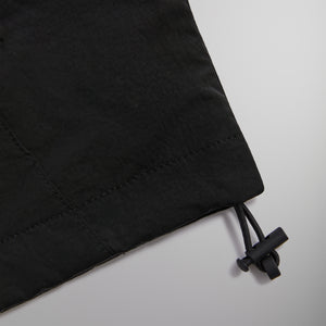 UrlfreezeShops Wrinkle Nylon Windsor Panelled Track Jacket Shirts - Black