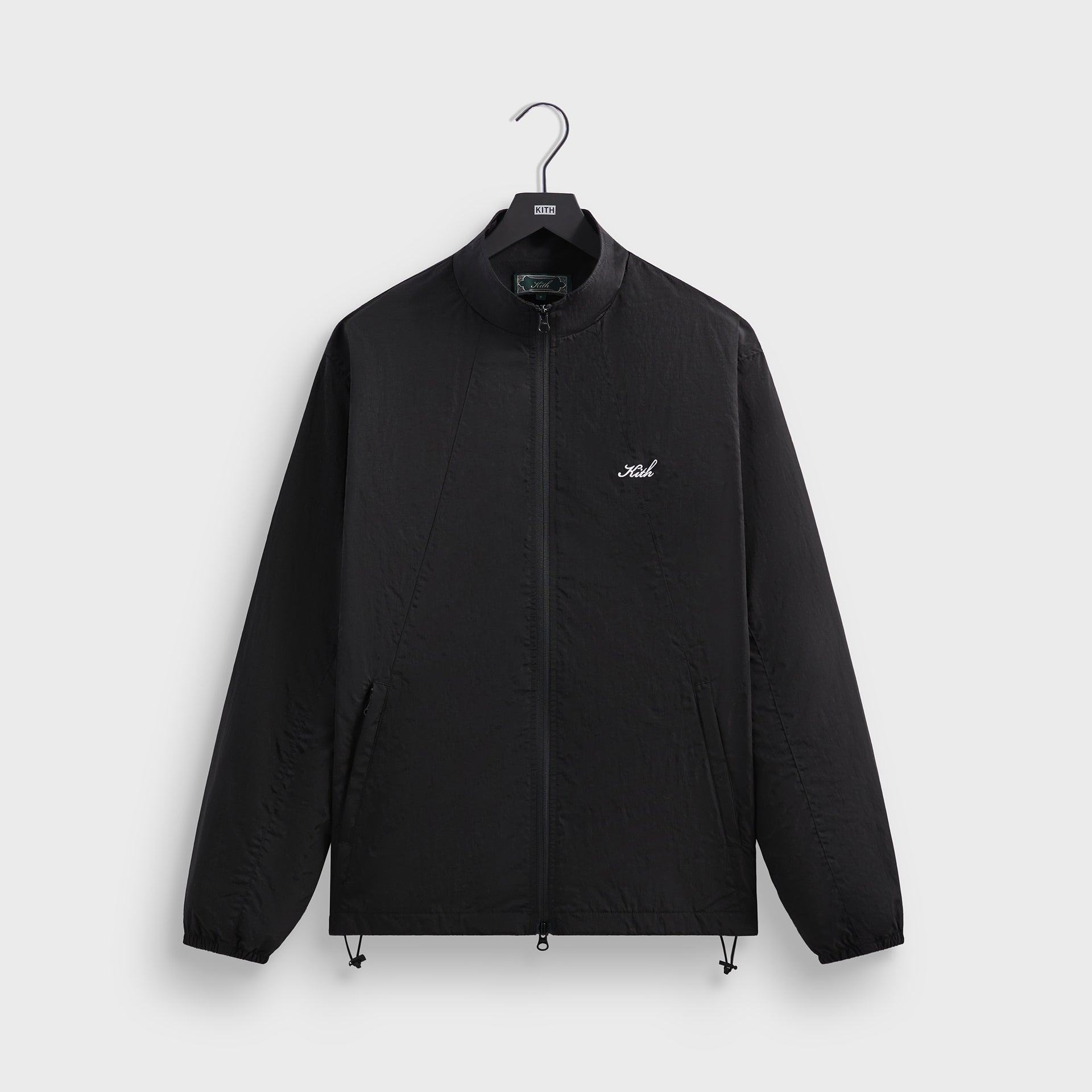 Kith Wrinkle Nylon Windsor Panelled Track Jacket - Black