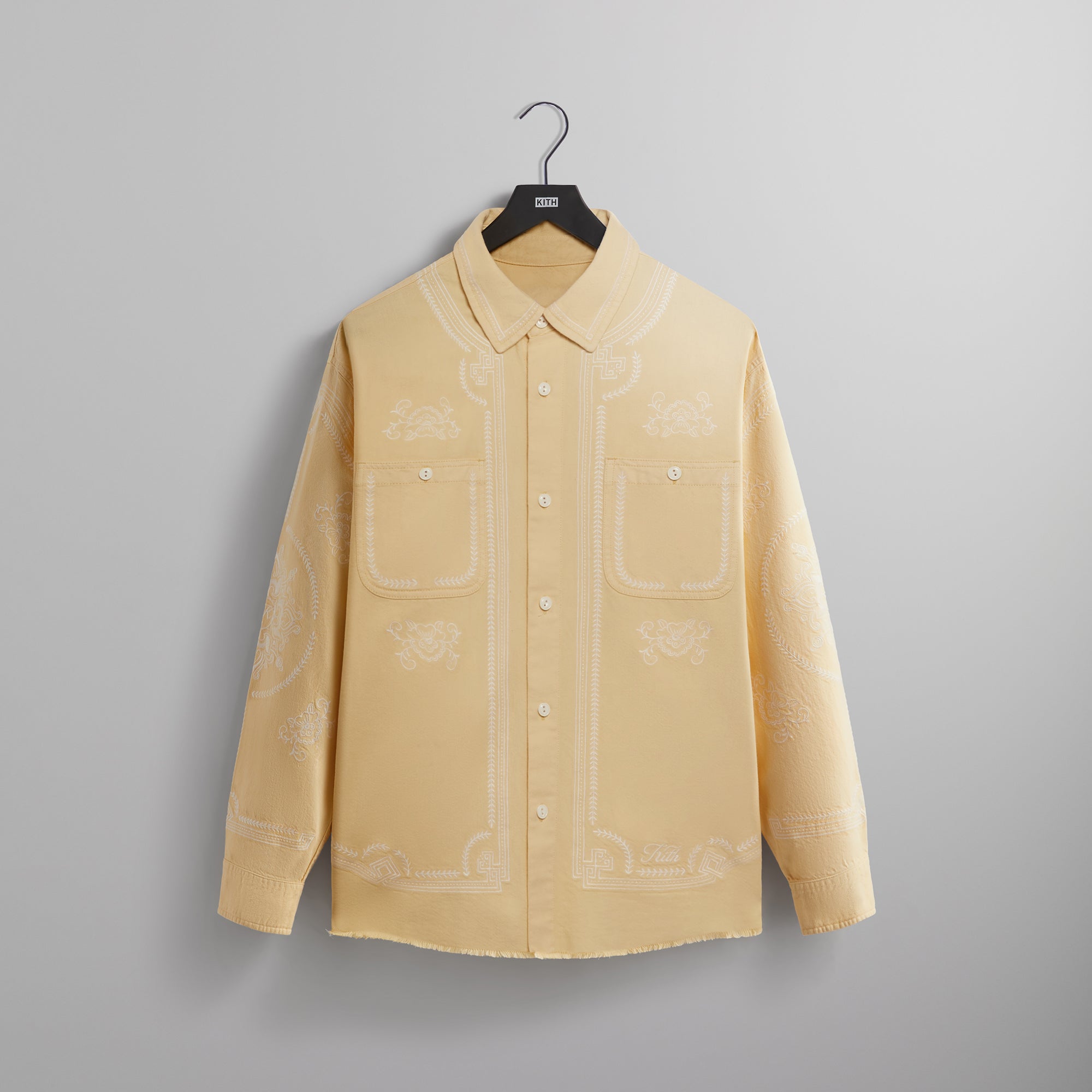 Kith Raw Hem Denim Apollo Shirt - Blonde