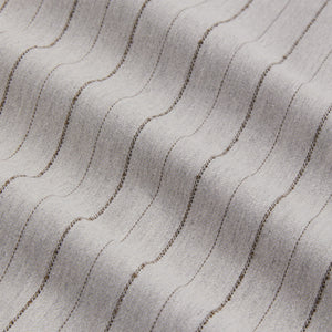 Kith Striped Twill Thompson Crossover Shirt - Light Heather Grey PH