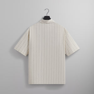 UrlfreezeShops Striped Twill Thompson Crossover Shirt - Sandrift