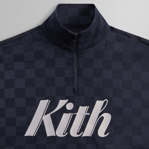 Kith Double Knit Davis Quarter Zip Pullover - Nocturnal
