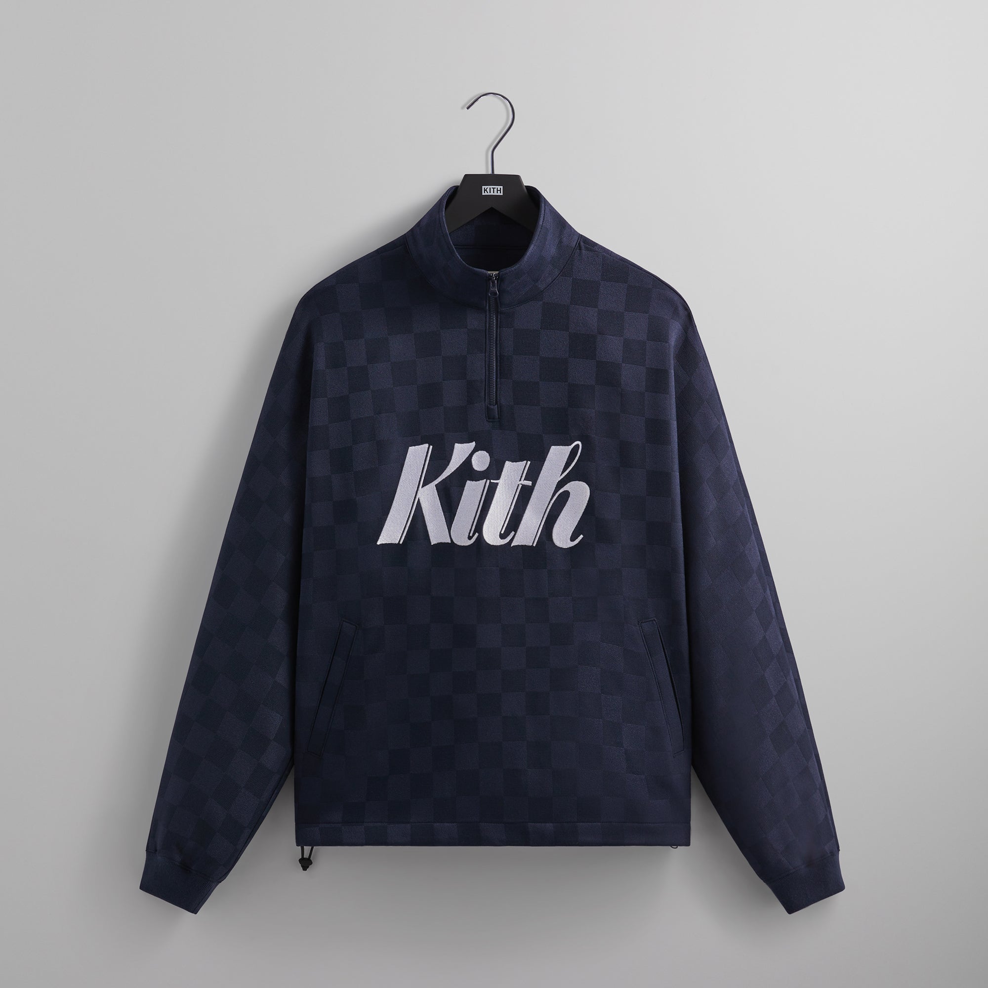 Kith Double Knit Davis Quarter Zip Pullover - Nocturnal