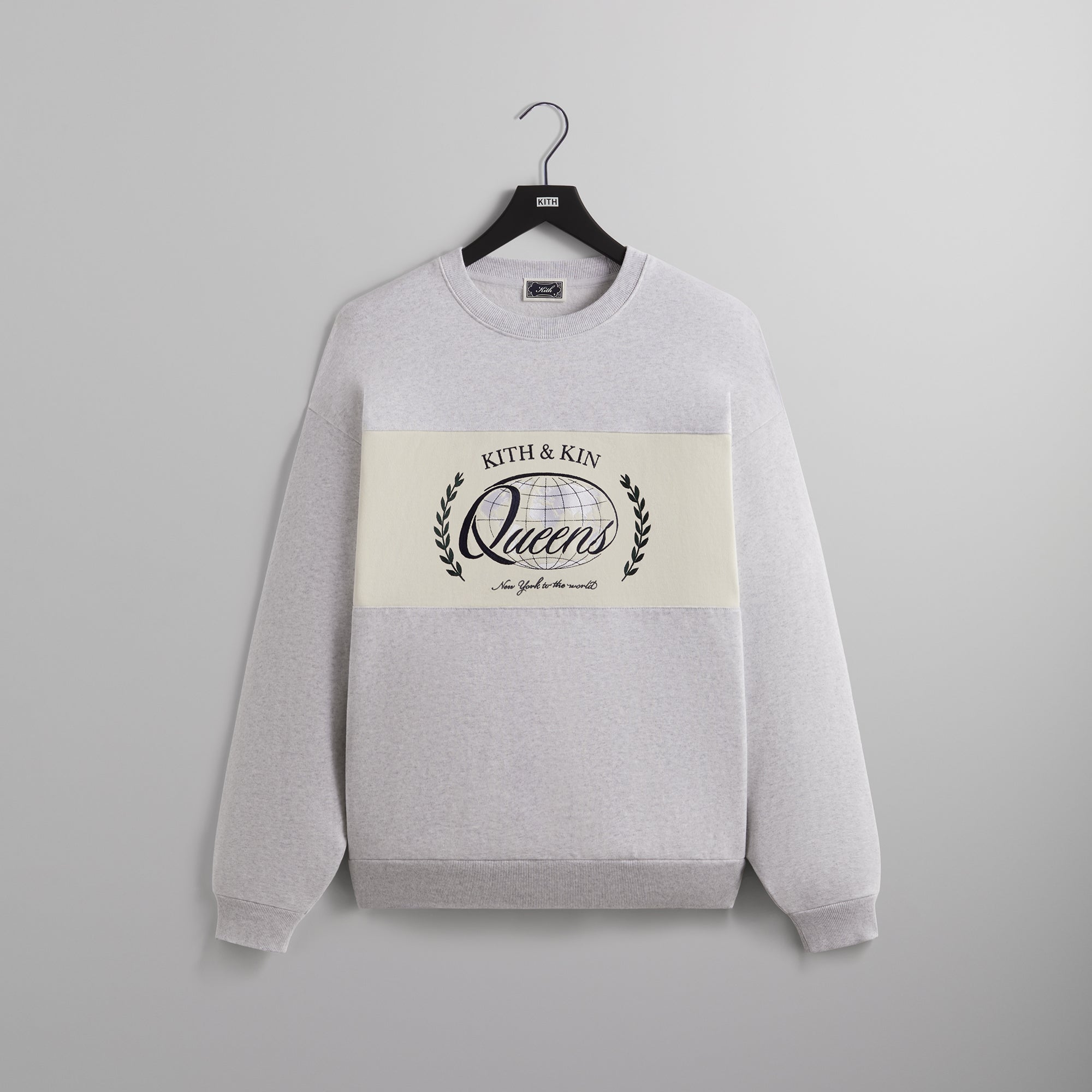 Kith Nelson Rugby Crewneck - Light Heather Grey PH