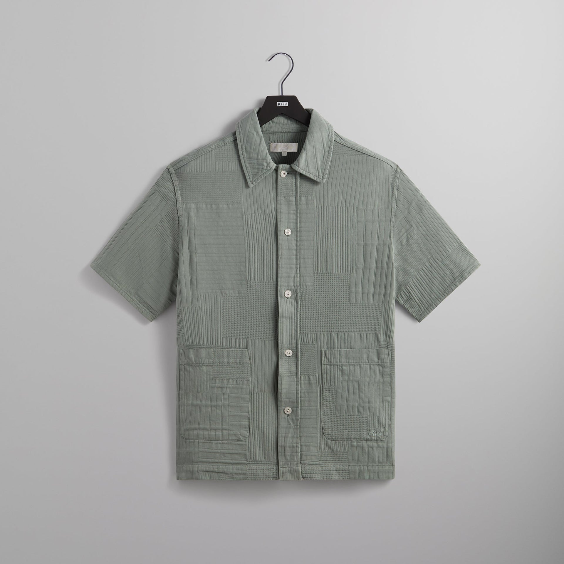 Kith Overdyed Patchwork Boxy Collared Overshirt - Reverie PH