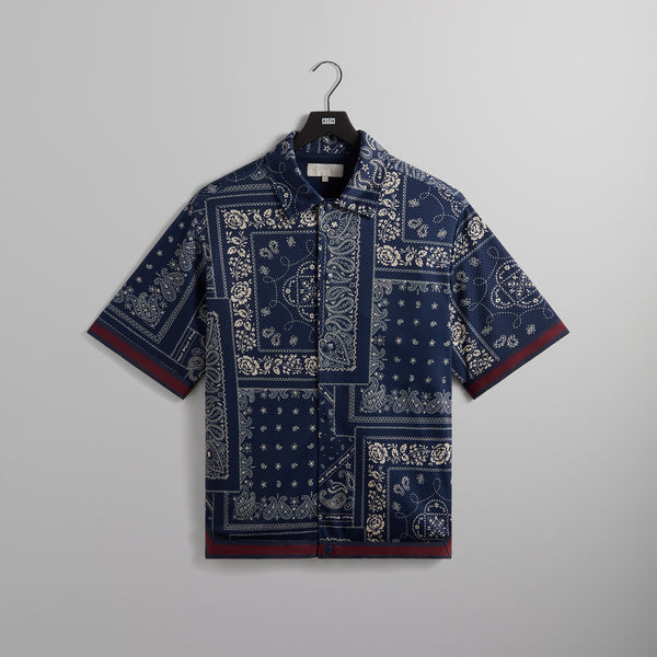 Kith Bandana Mesh Woodpoint Shirt - Ink