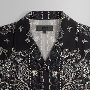 Erlebniswelt-fliegenfischenShops 101 Vintage Floral Bandana Long Sleeve Thompson Shirt Lysegr - Black