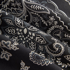 Erlebniswelt-fliegenfischenShops 101 Vintage Floral Bandana Long Sleeve Thompson Shirt - Black