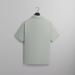 UrlfreezeShops Silk Cotton Boxy Collared Overshirt - Brine
