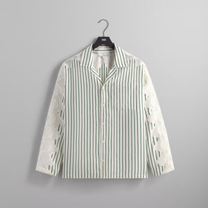 &Kin Lace Combo Adonis Camp Collar Shirt STAMPA - Silk