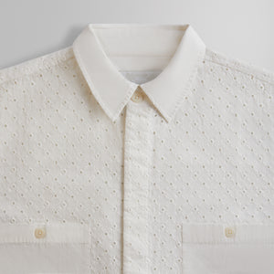 Kith Lattice Floral Long Sleeve Apollo Shirt - Silk