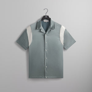 &Kin Washed Satin Landon Souvenir Shirt STAMPA - Virtue