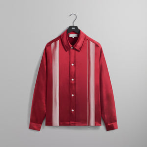 &Kin Stripe Combo Long Sleeve Boxy sandalsed Overshirt - Bitters