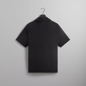 UrlfreezeShops Micro Waffle Drew Polo - Black PH