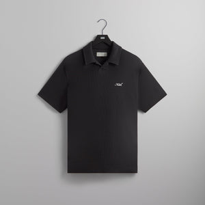 UrlfreezeShops Micro Waffle Drew Polo - Black PH