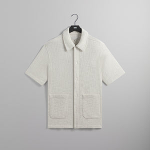 UrlfreezeShops Textured Cotton Boxy Collared Overshirt - Sandrift