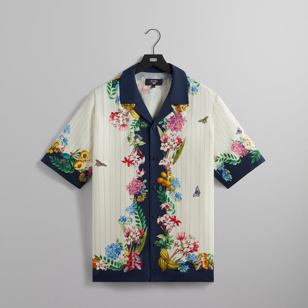 Kith for New York Botanical Garden Pinstripe Floral Thompson Shirt - S