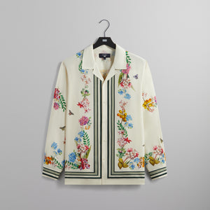 UrlfreezeShops for New York Botanical Garden Floral Border Long Sleeve Thompson Shirt - White