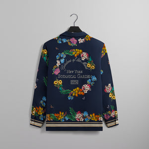 Kith for New York Botanical Garden Floral Border Long Sleeve Thompson Shirt - Nocturnal