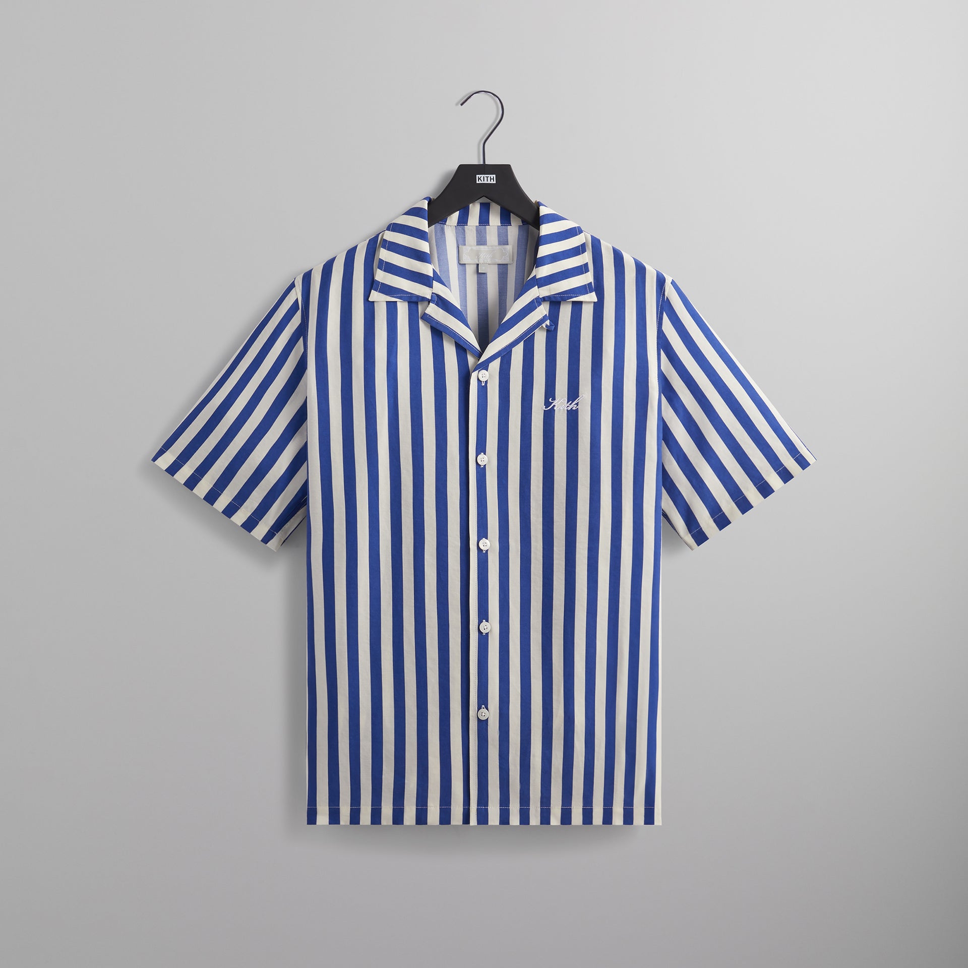 Kith Striped Thompson Camp Collar Shirt - Current
