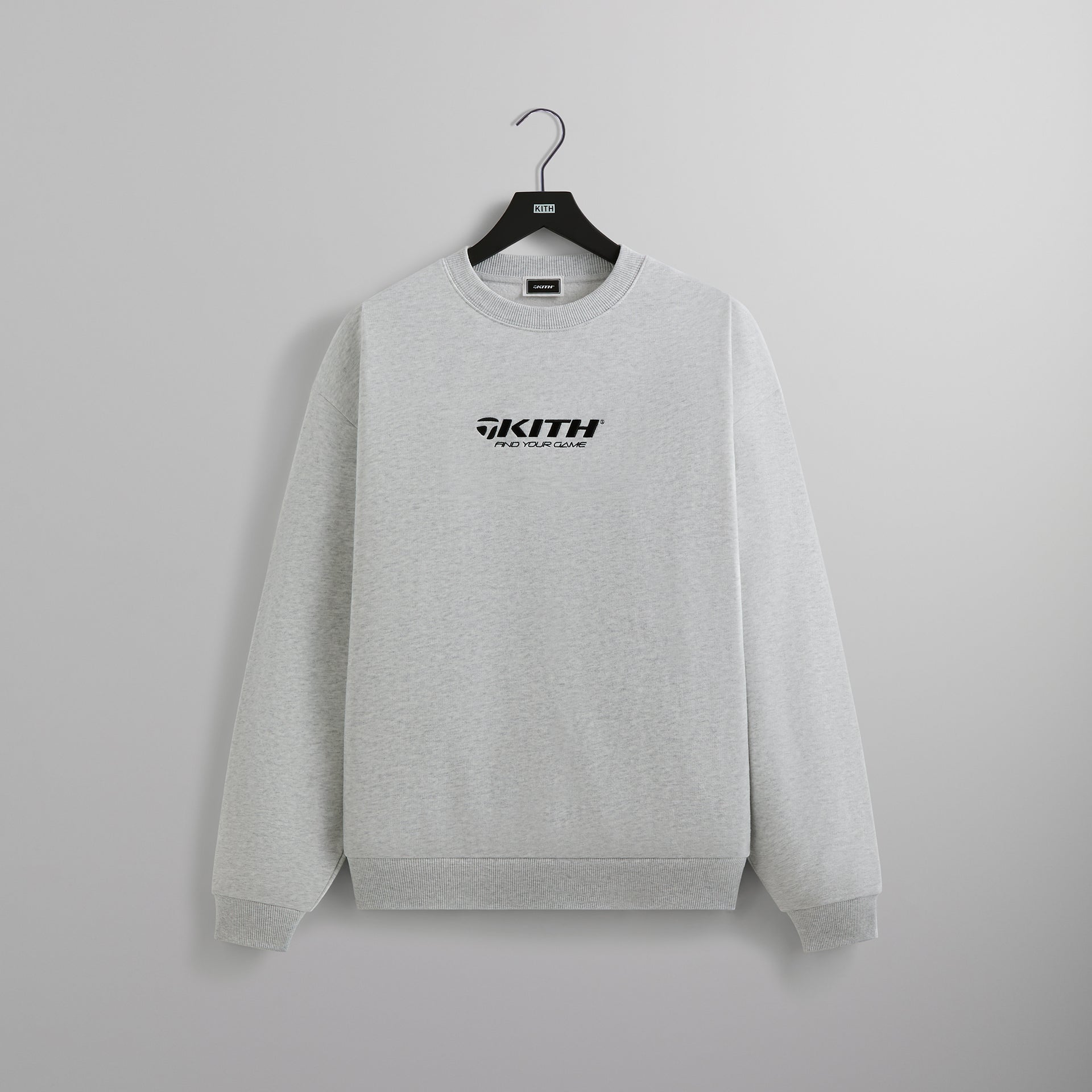 Kith for TaylorMade Find Your Game Nelson Crewneck - Light Heather Grey PH