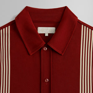 Kith Sueded Sateen Boxy Collared Overshirt - Almandine